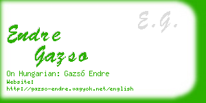 endre gazso business card